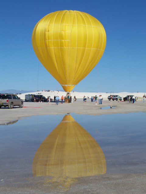 Description: Yellow - White Sands Hot Air Balloon Invitational 2008 Credit: Kayla Paulk