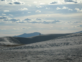 Hiking at White Sands New Mexico