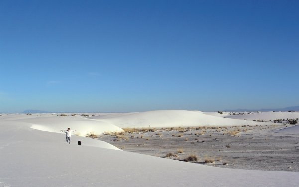 White Sands New Mexico — Strahlend weisser Strand ohne Meer