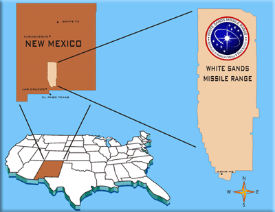MAP: WHITE SANDS MISSILE RANGE