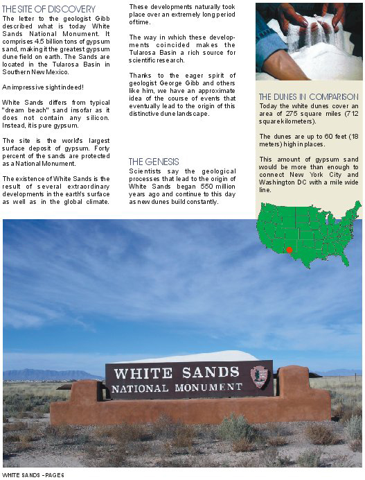 White Sands Visitors Brochure - Preview